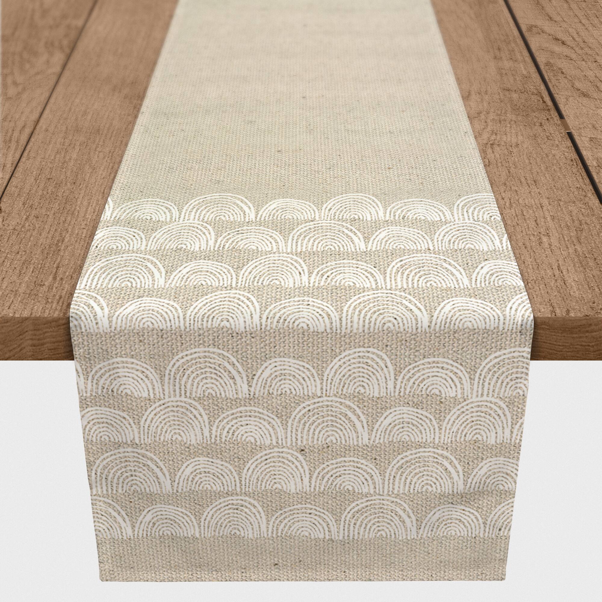 Half Moon Border 16" x 72" Cotton Twill Runner